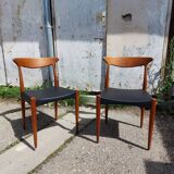 Vintage Scandinavian teak chairs by Arne Hovmand Olsen for Mogens Kold