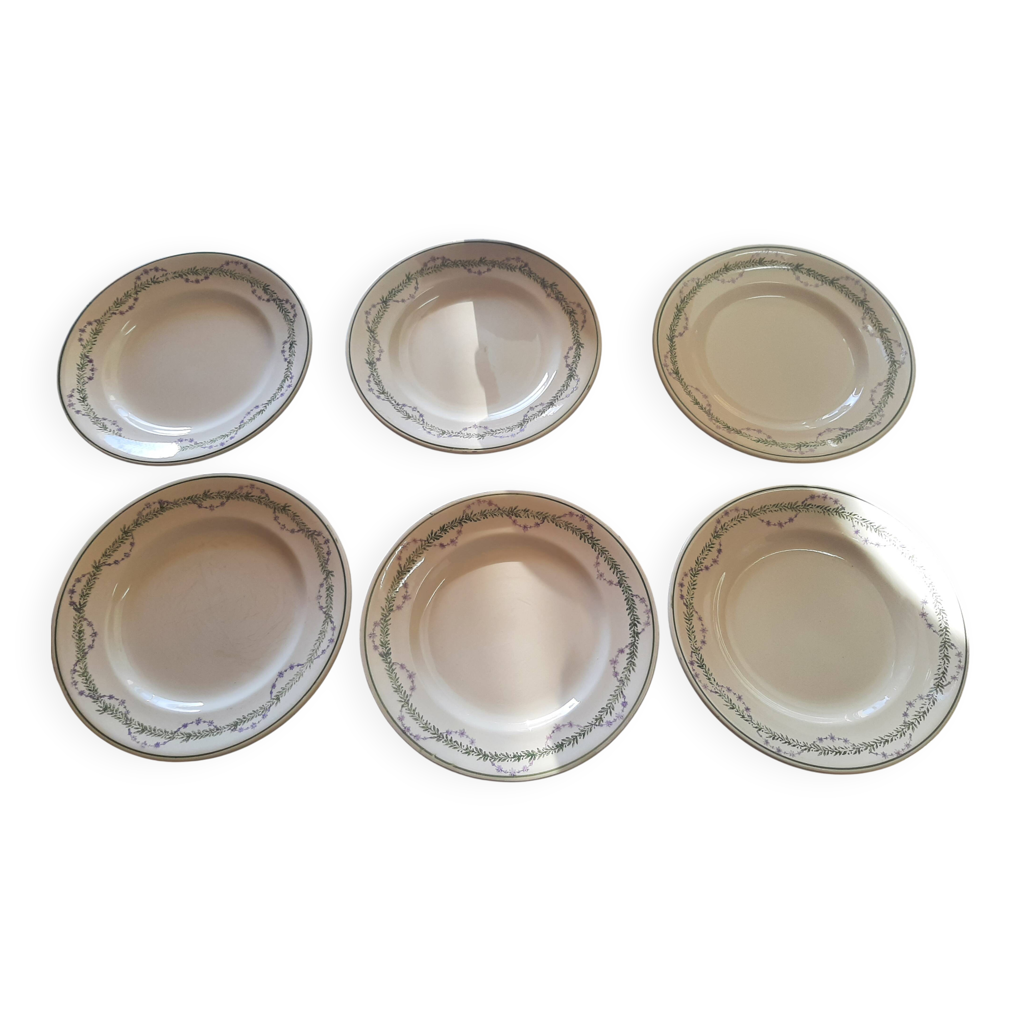 Assiettes à dessert Longwy