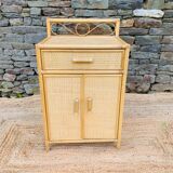 Rattan bedside table