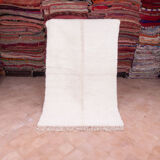 Tapis uni blanc 152x244cm