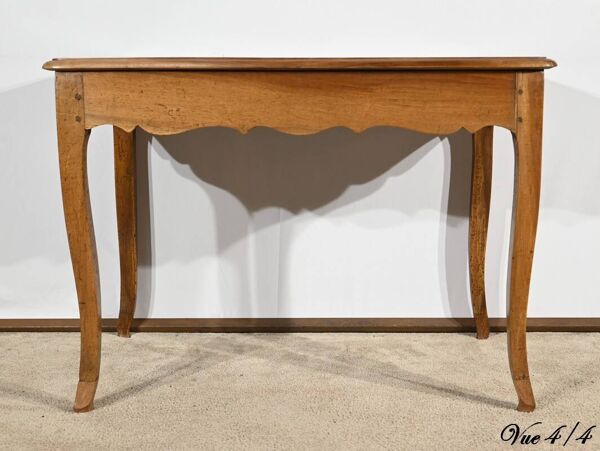 Table, bureau en noyer et merisier style Louis XV, début XIXème