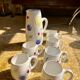 Ceramic juice set by Hans Wagner (HWL) 1960/70
