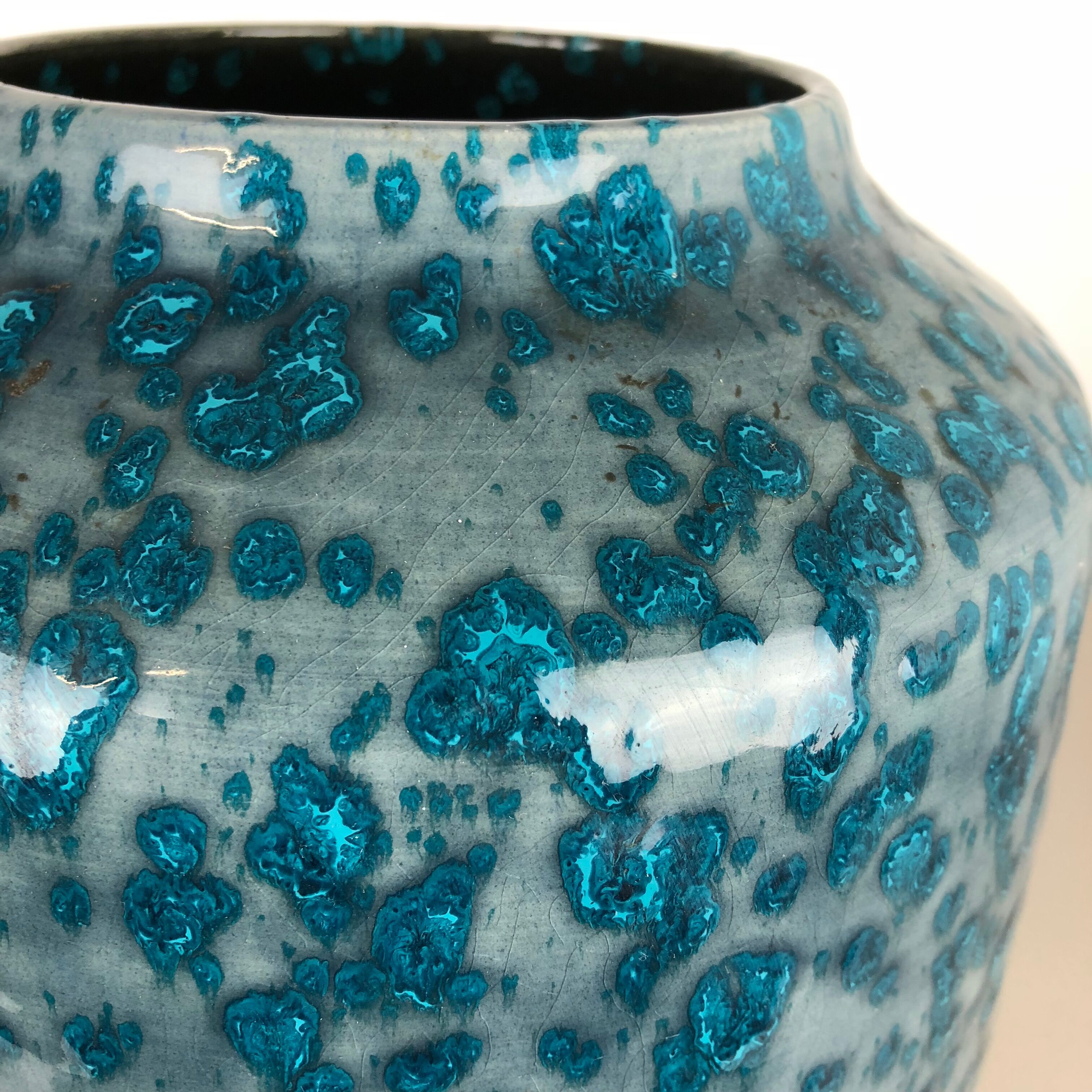 Fat lava multi-color 517-45 vase made by Scheurich, 1970s