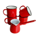 Enamelled mugs and pourers