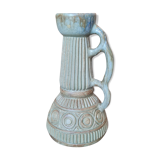 Polychrome enamelled stoneware vase by Dubois - Belgium - art deco