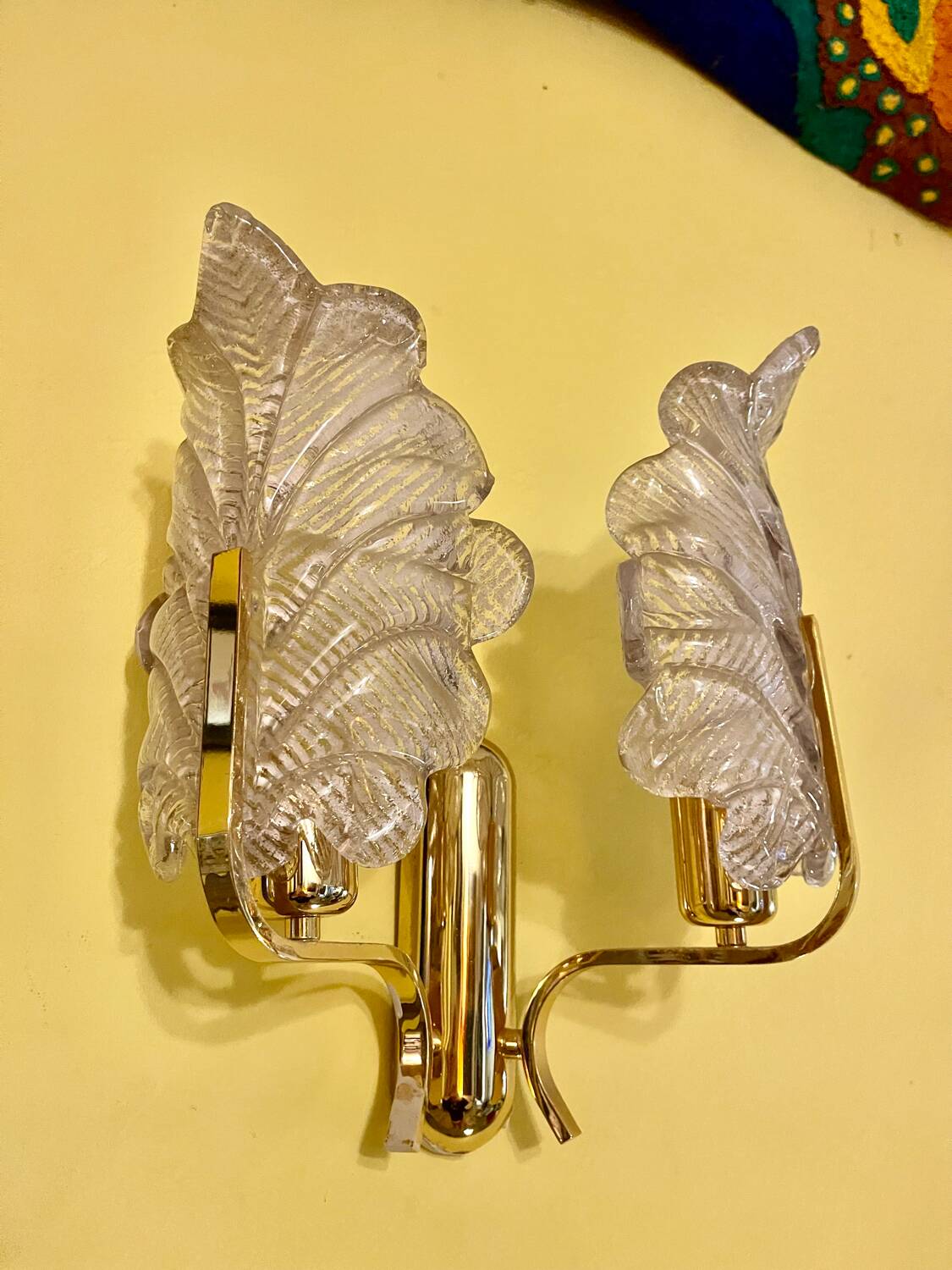 Carl Fagerlund  applique double verre murano , 1980s