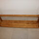 2 light oak benches