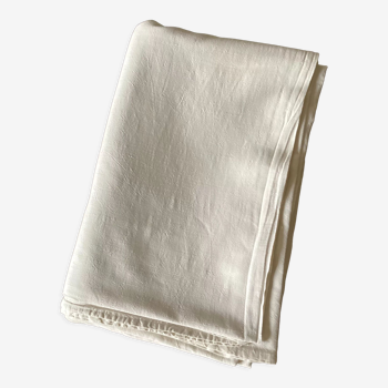 Old simple cotton / linen sheet dimension: height -310cm- width -220 cm-