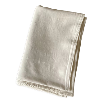 Old simple cotton / linen sheet dimension: height -310cm- width -220 cm-