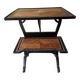 Maison Alphonse Giroux - Table, mute or writing server with 2 low shelves