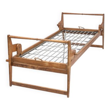 Antique folding daybed by Guillerme and Chambron