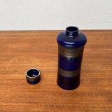 Mid-century German studio pottery bottle vase with lid by Cornelsen Kindermann, 1960s.