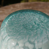 Blue clichy blown glass vase