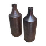 2 bouteilles en grès ancien