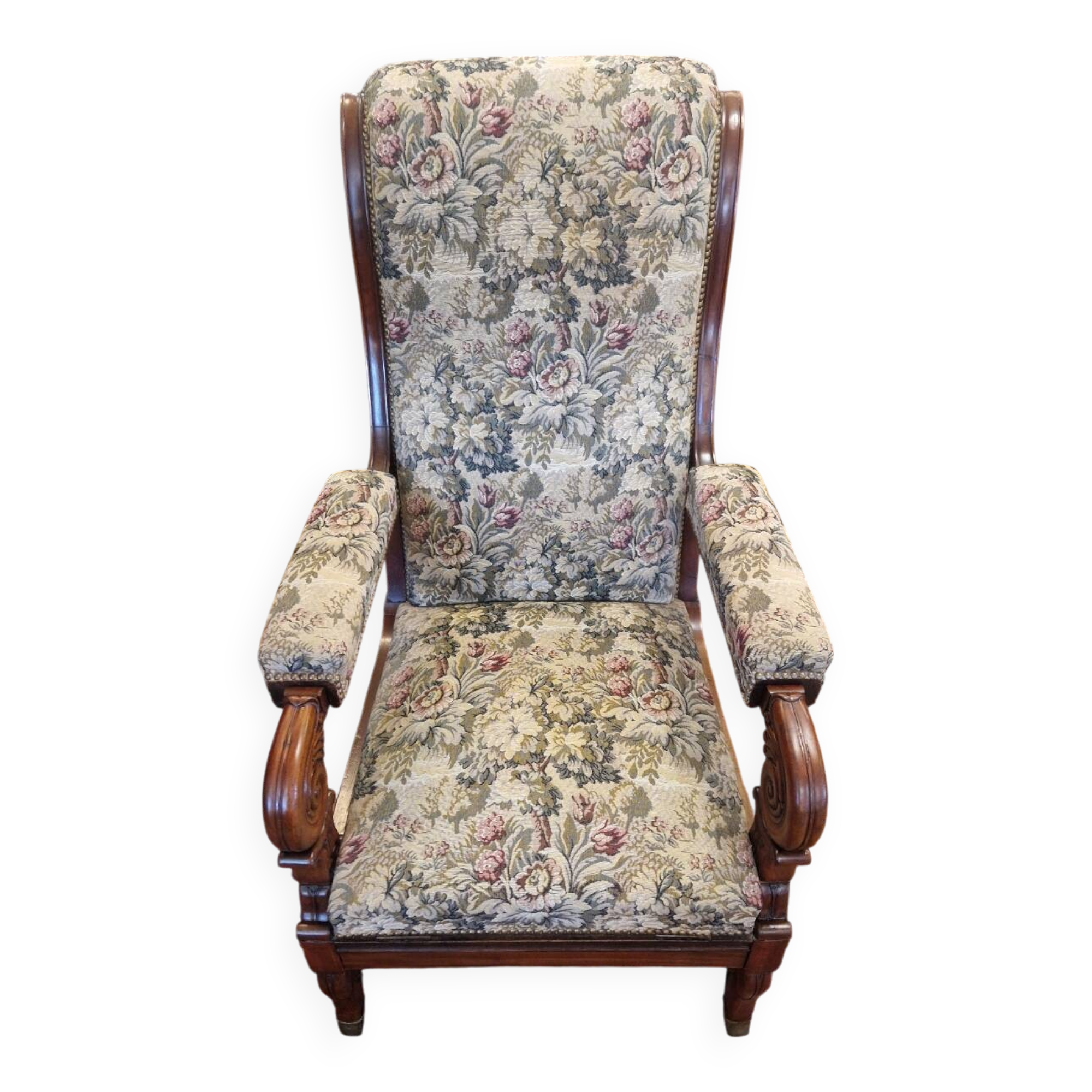 Voltaire mahogany with a rack.