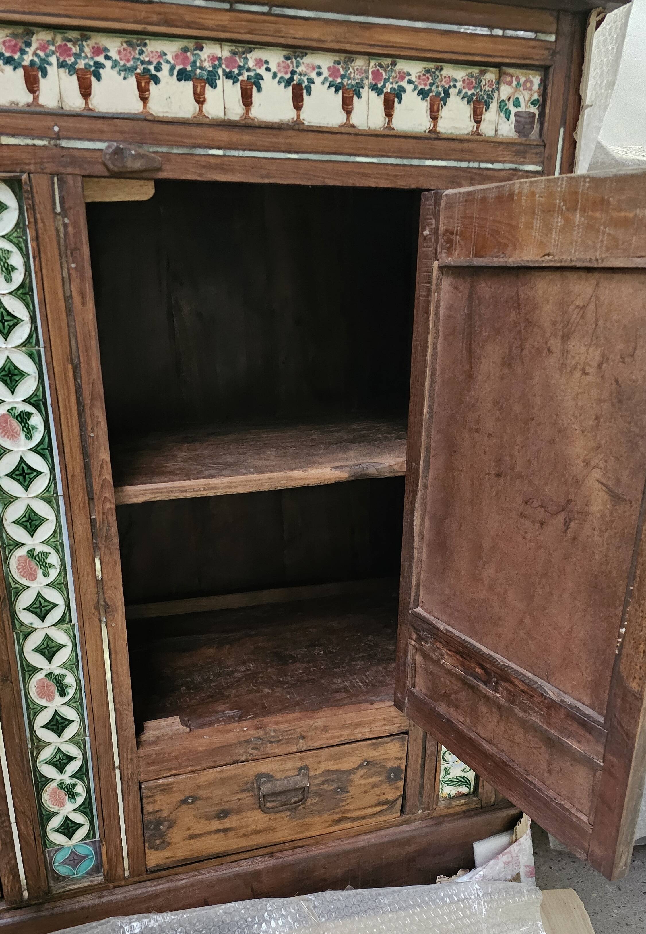 Colonial sideboard in Burmese teak