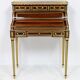 Louis XVI cylinder desk in mahogany and pink marble - circa 1860-1890