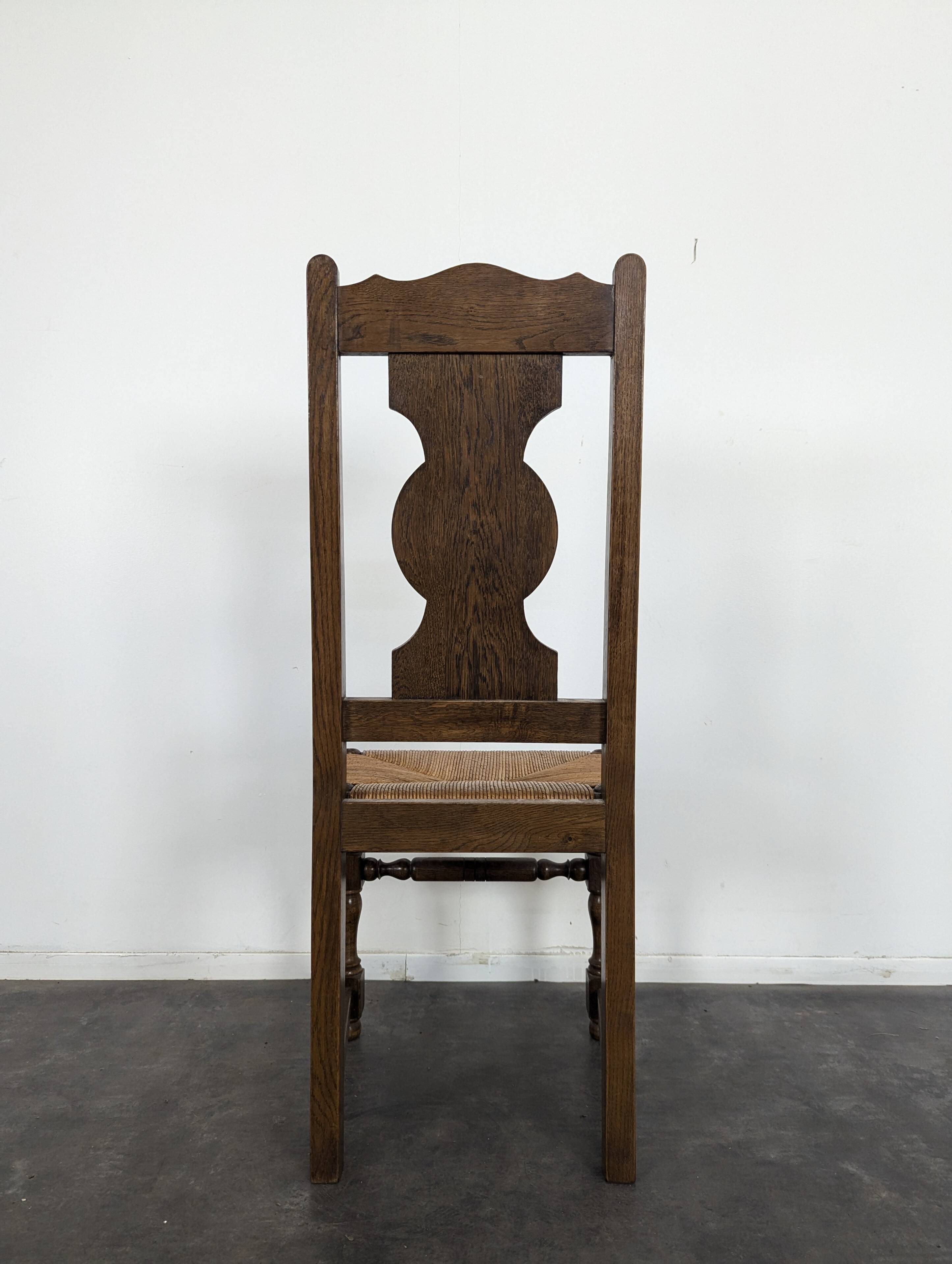 Set of 6 brutalist chairs