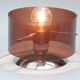 Table lamp Published by Oxar, circa 1972 Philippe Rogier in metal & smoked Altuglas