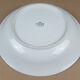Large round porcelain dish Limoges France gilding gold edging