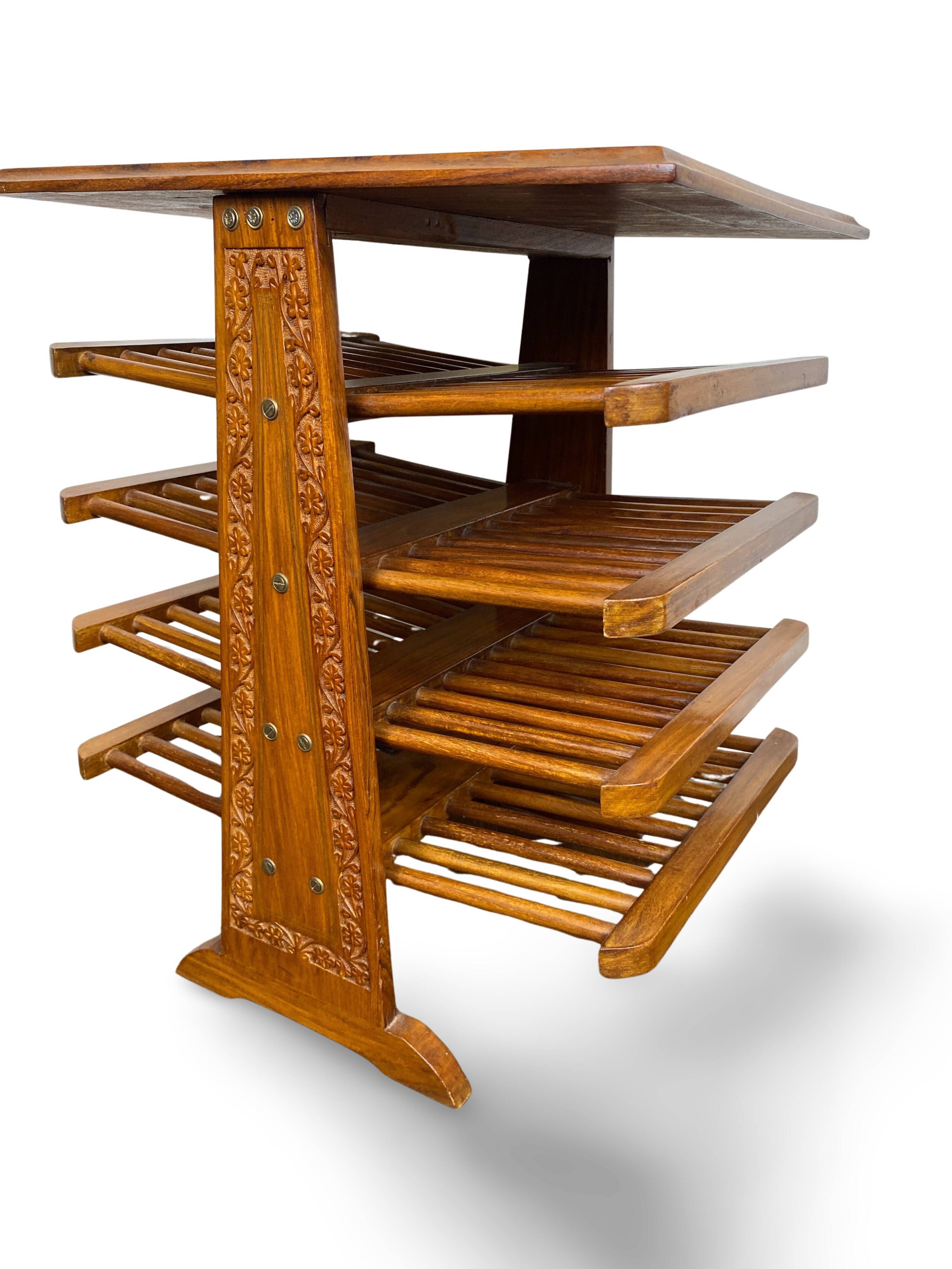 Wooden magazine rack, Circa 1950