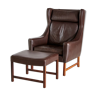 Fauteuil et son ottoman