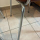 Set of 2 brown faux leather chairs – 1970s – vintage
