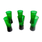 Set of 6 glasses 60s