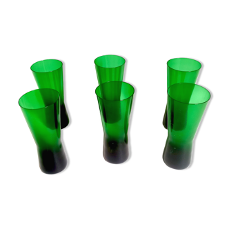 Lot de 6 verres années 60