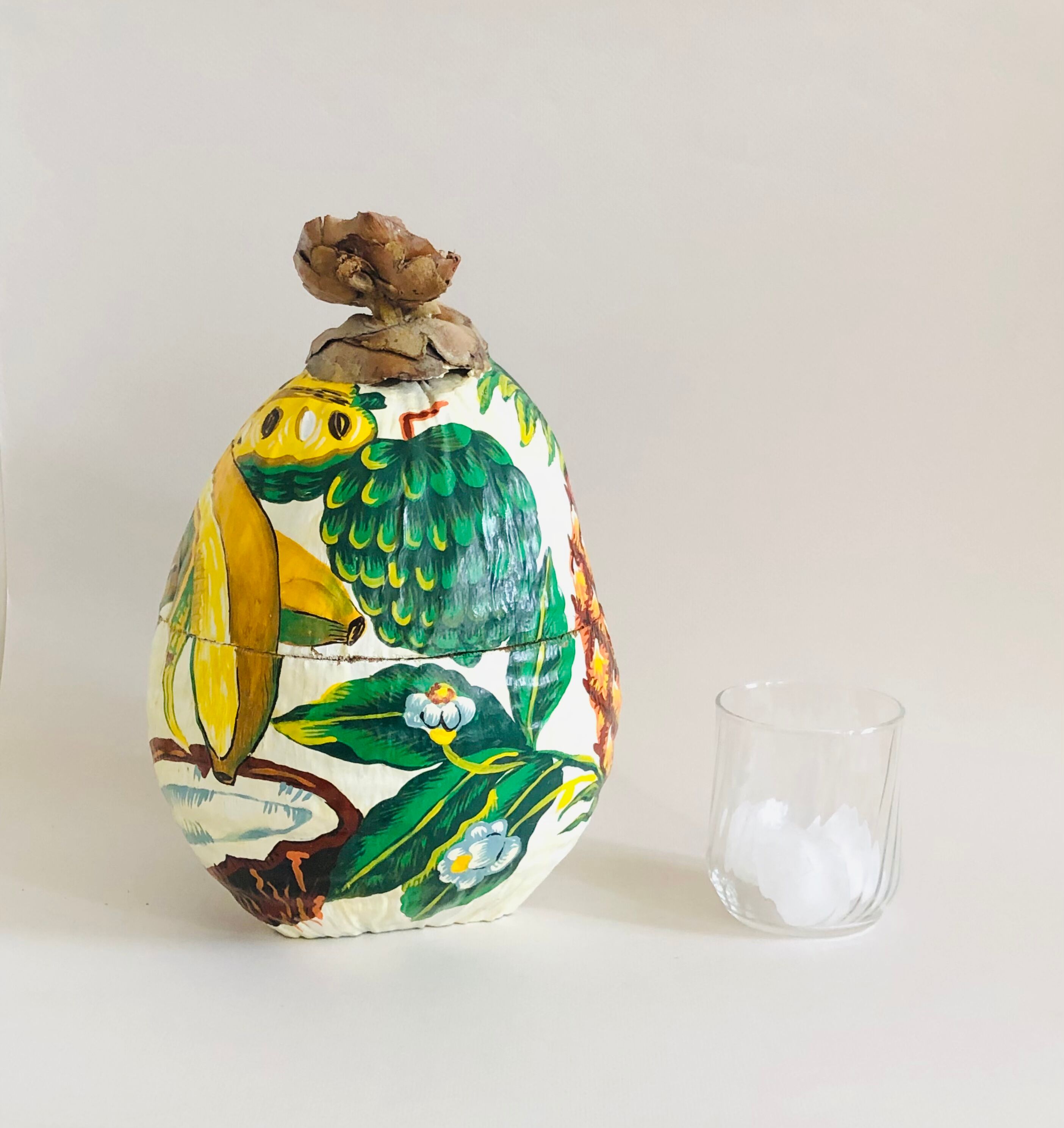 Vintage coconut ice bucket