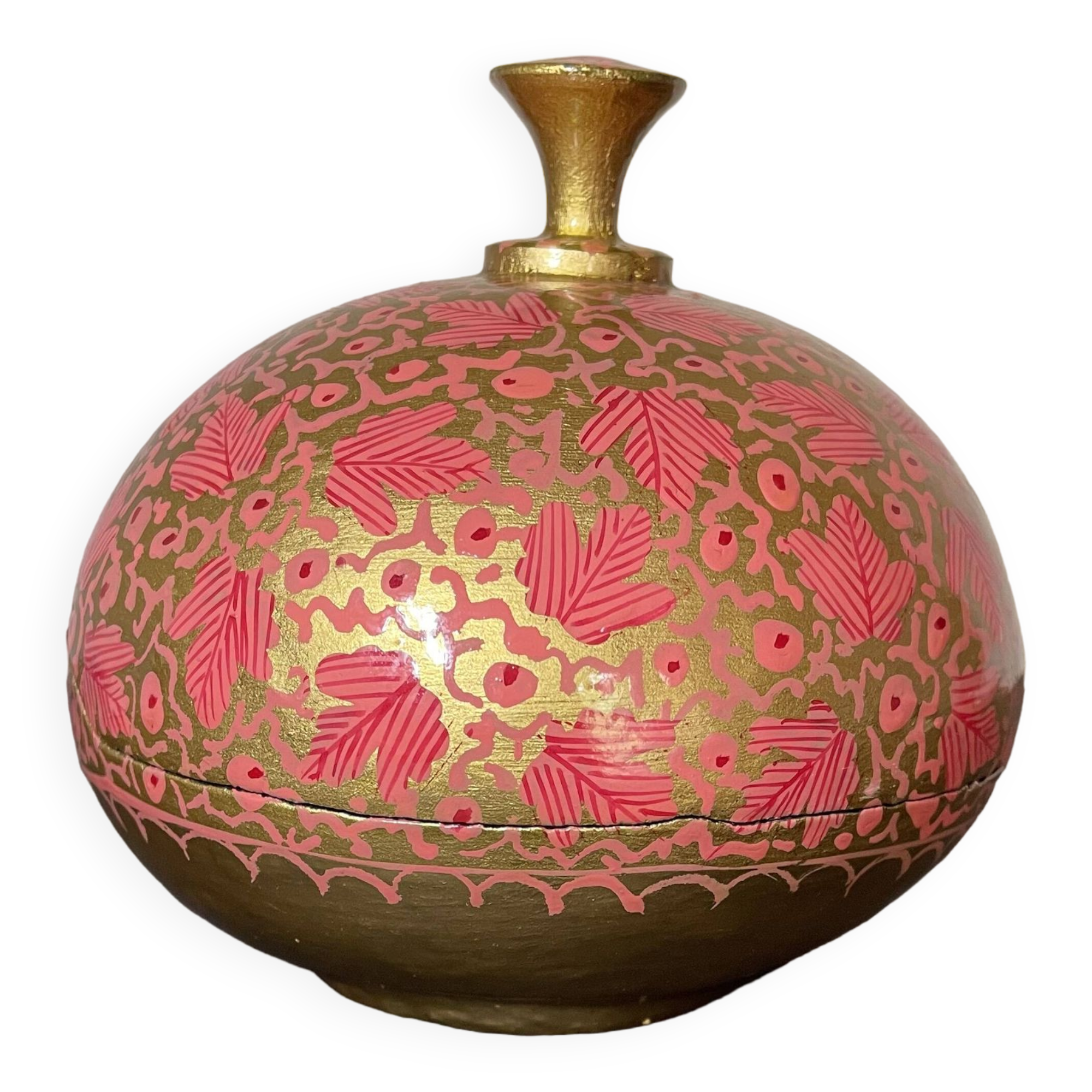 Boîte en papier mâché d’Inde