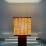 Scandinavian lamp in teak and rope years 60-70