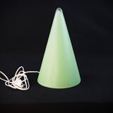 Teepee XL lamp in green opaline glass Vintage 90s design