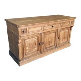 Counter or low sideboard in solid wood - craft furniture