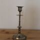 Antique silver-plated candlestick – vintage tall candle holder H25 cm
