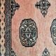Tapis vintage noué main Bokhara Pakistan années 1950