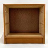 Antique 3 Drawer Chest of Drawers - Pitchpin and Leather - Vintage 70's - Scandinavian Style