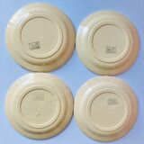 Lot 4 flower coffee cups salins granit france