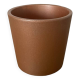 Copper-colored flowerpot