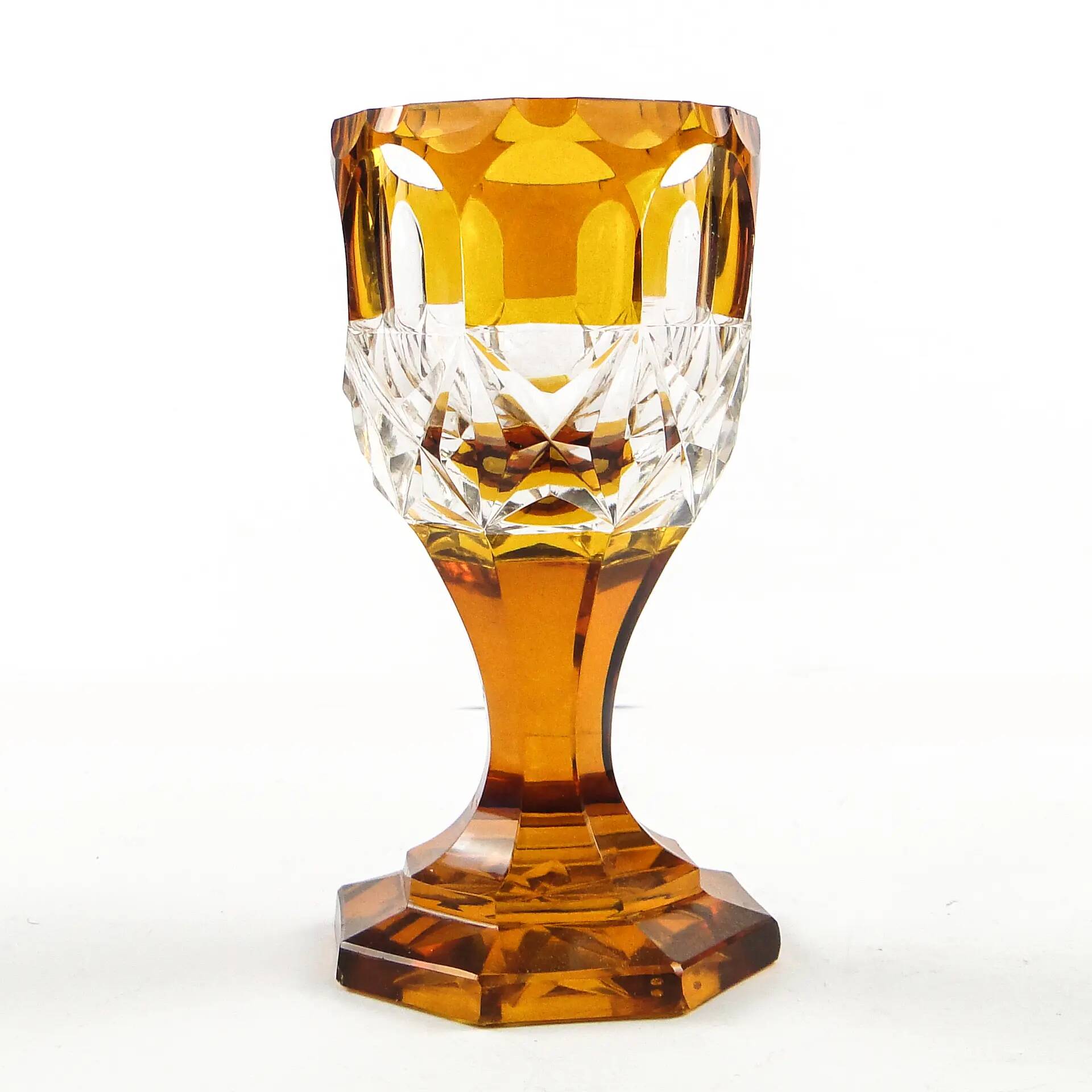 Art Deco goblet, Czechoslovakia, 1930s