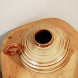 Round stoneware vase