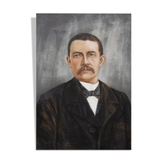 Portrait man in pastel - art print