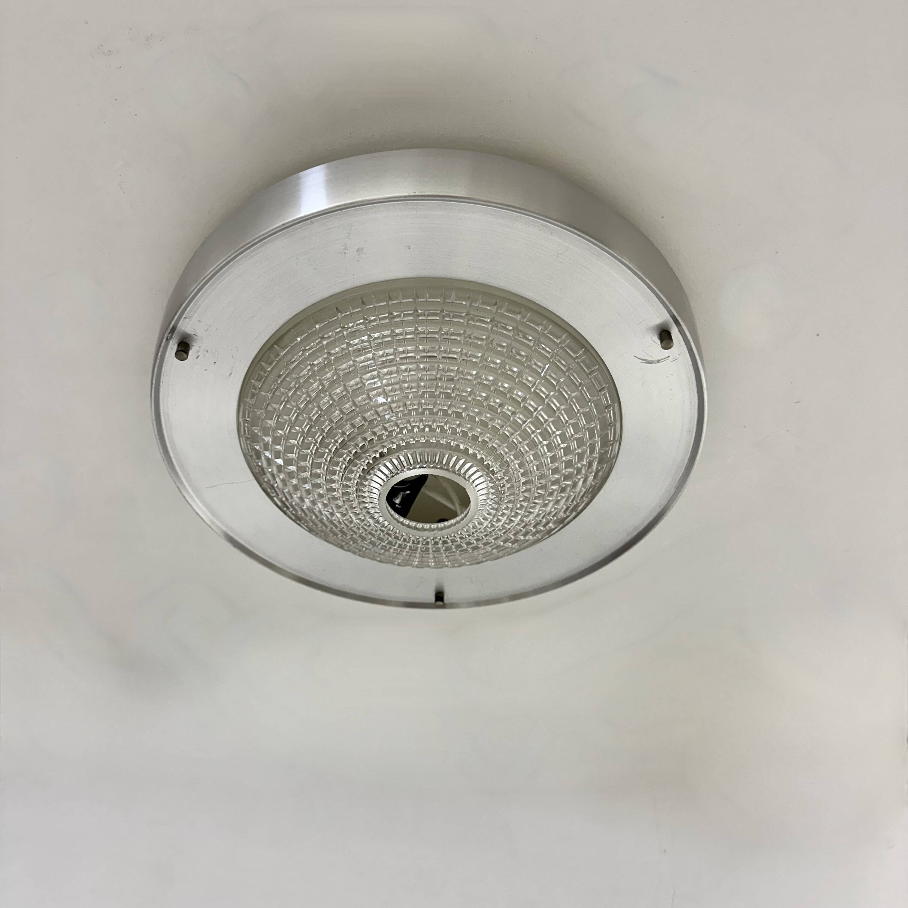 Raak Flush mount ceiling lamp B-1043 , 1970s Ufo space age