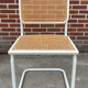 Set of 4 Cesca b32 model chairs in white by Marcel Breuer
