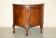 Antique Half-Moon Buffet in Flamed Hardwood, Cluster and Ball Legs, Restored