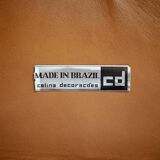 Armchair in Jacaranda Wood and Leather by Celina Decorações, Brazil, 1950s