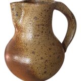 Pyrite stoneware pitcher signed Michel Dumont / Puisaye