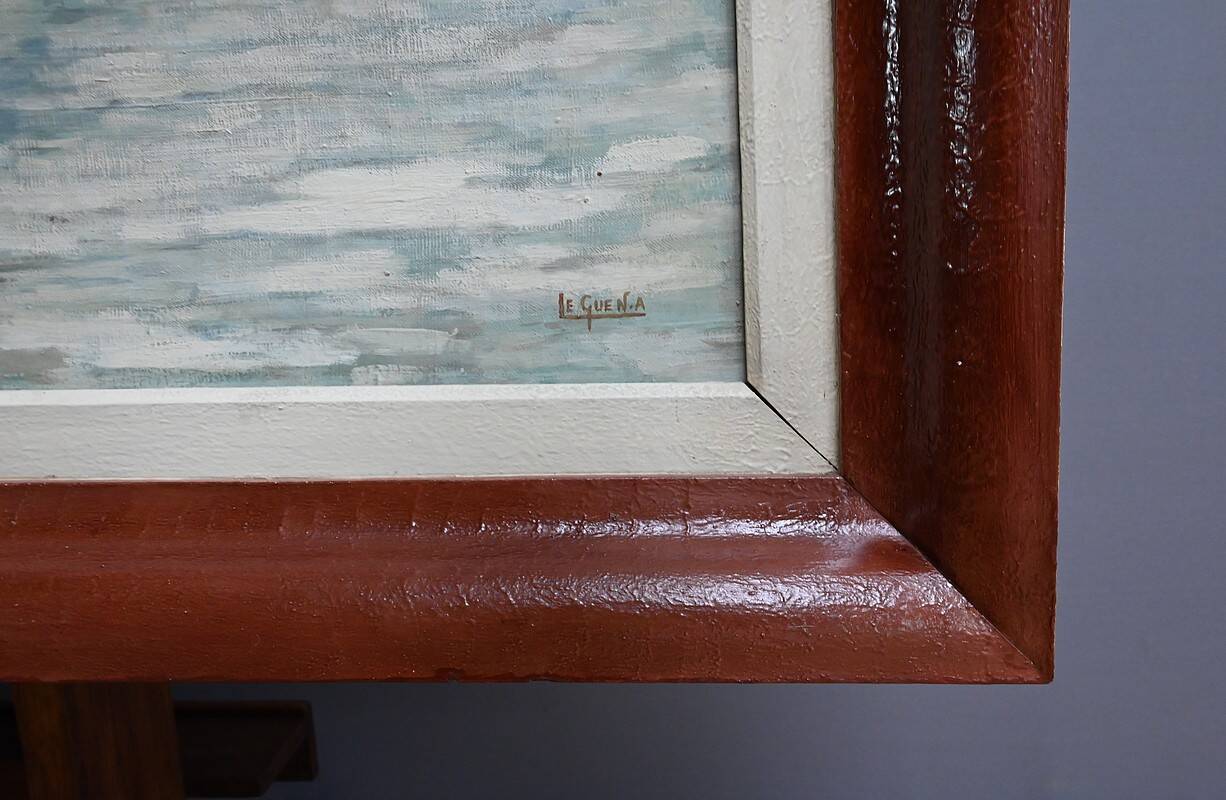 Large Painting “Les Goémoniers”, by A. Le Guen – 1969