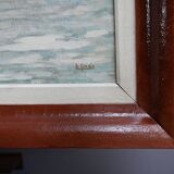 Large Painting “Les Goémoniers”, by A. Le Guen – 1969