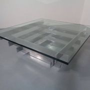 Sculptural Chrome Coffee Table by David Hicks, Italy, 1960s